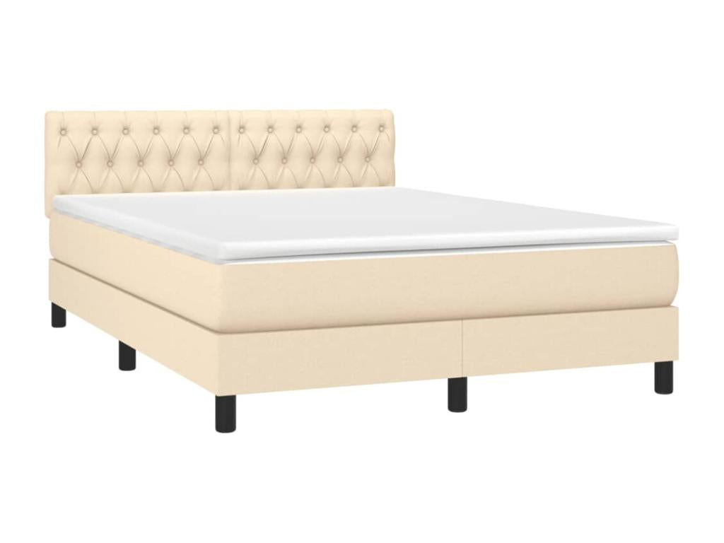 Matelas en tissu beige, 140 x 200 cm