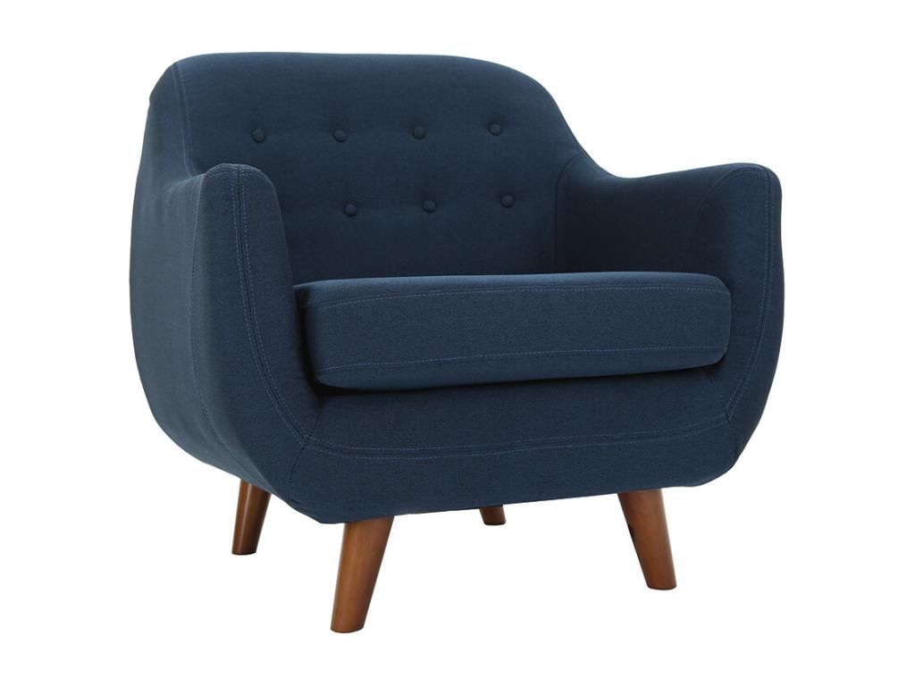 Fauteuil d'appoint en tissu bleu