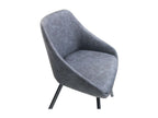 Fauteuil en cuir bleu