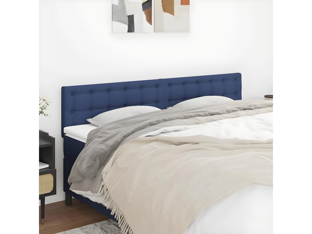 Lit en tissu bleu, 80 x 5 x 78 cm