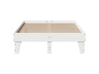 Matelas en bois de pin blanc, 135 x 190 cm