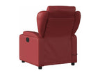 Fauteuil d'appoint en similicuir rouge