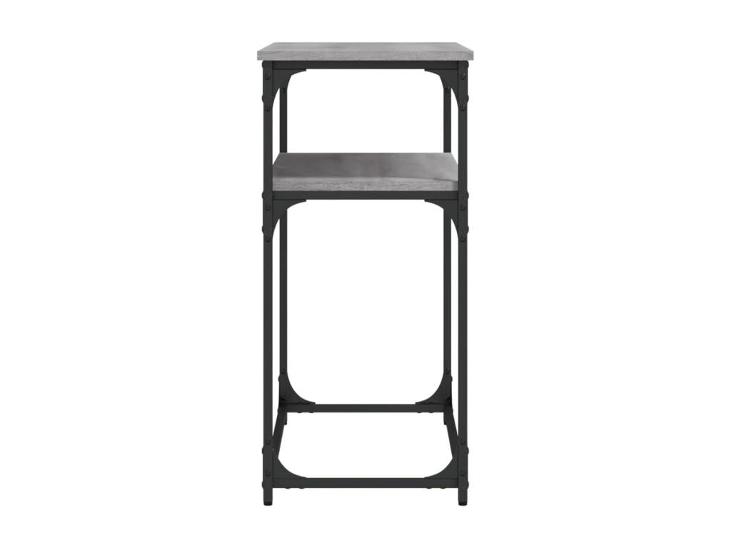 Table en bois d'ingénierie gris, 100 x 35,5 x 75 cm