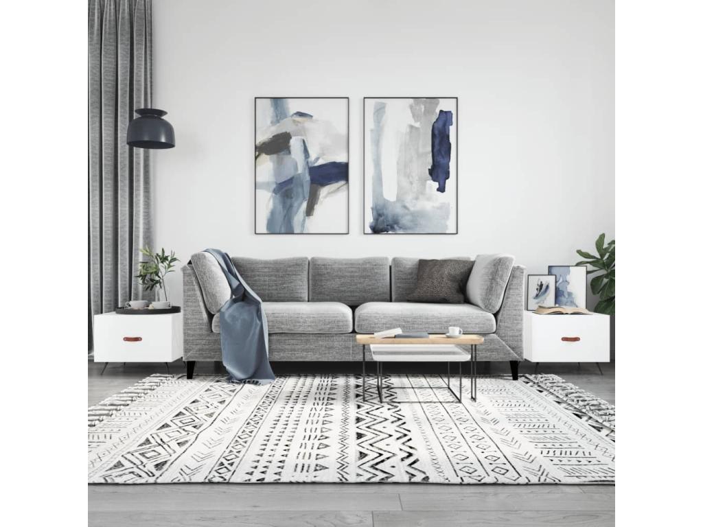 Meuble de maison en bois d'ingénierie blanc, 50 x 50 x 40 cm