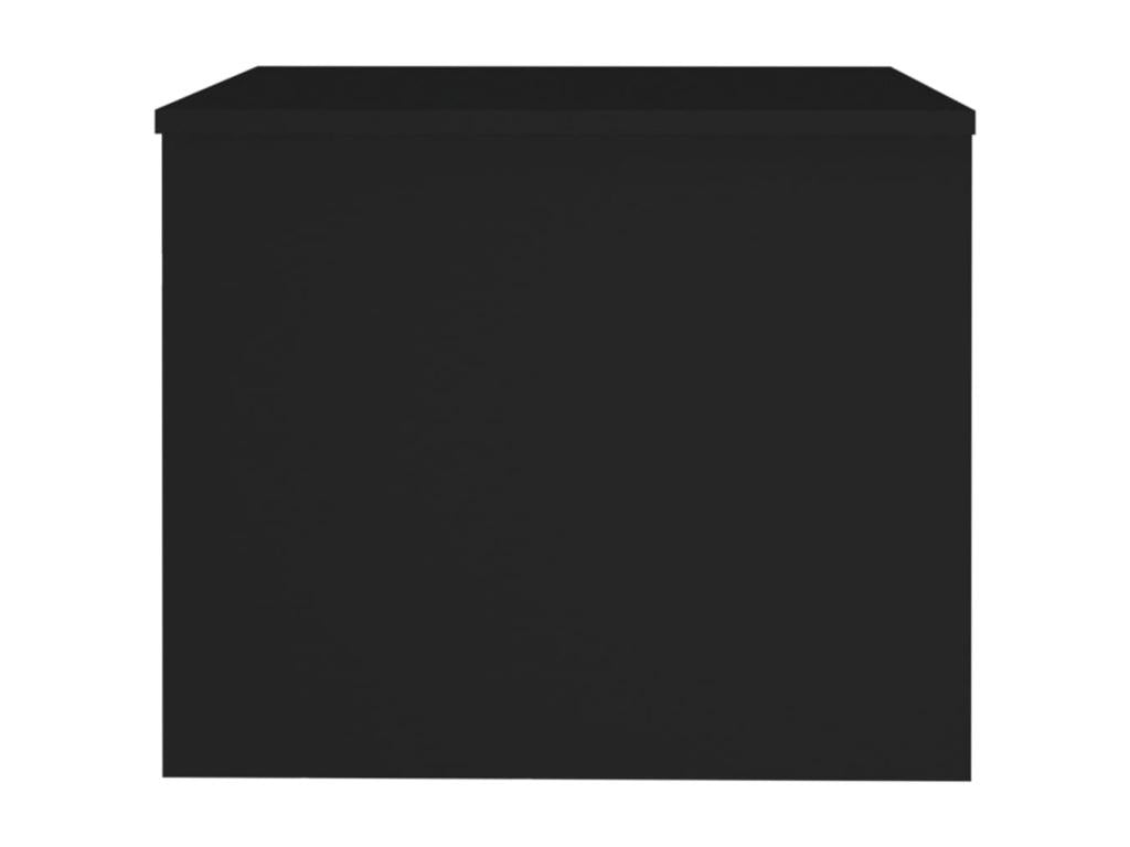 Table basse en bois d'ingénierie noir, 80 x 50 x 40 cm