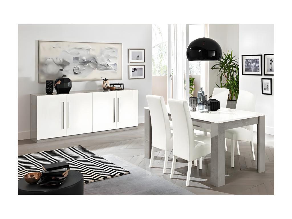 Table en marbre blanc