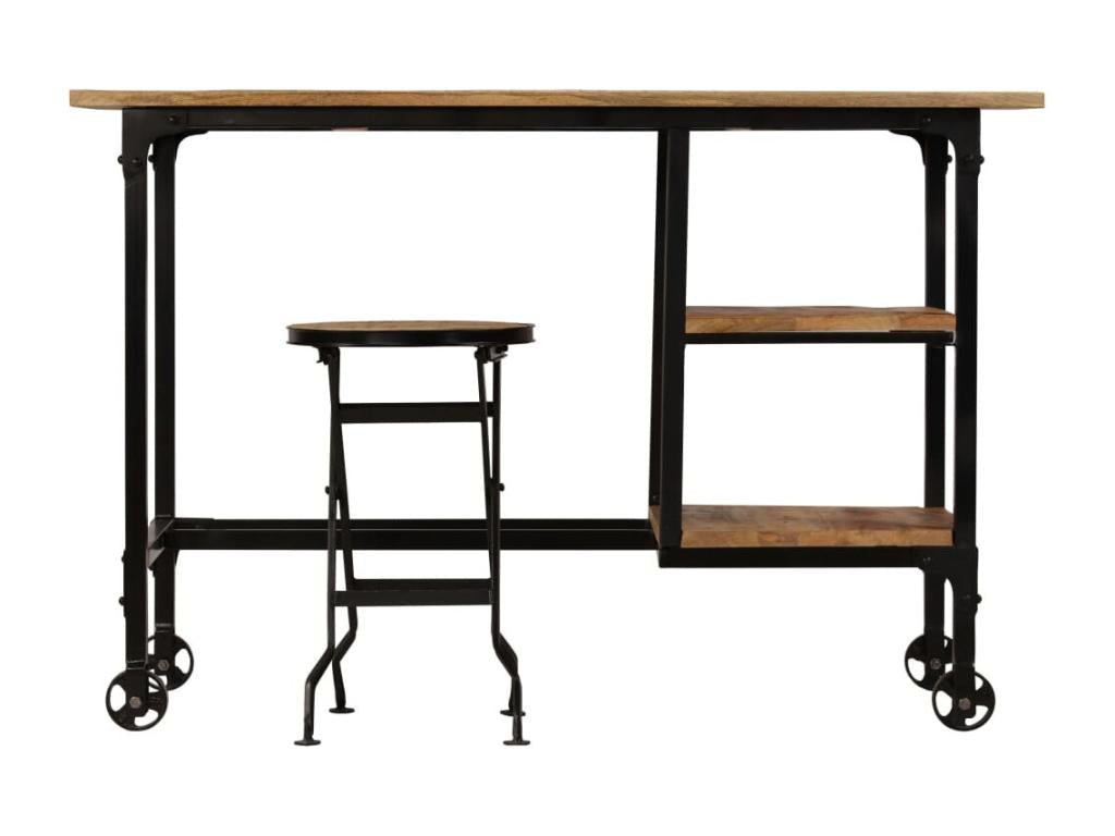 Table marron, 115 x 50 x 76 cm