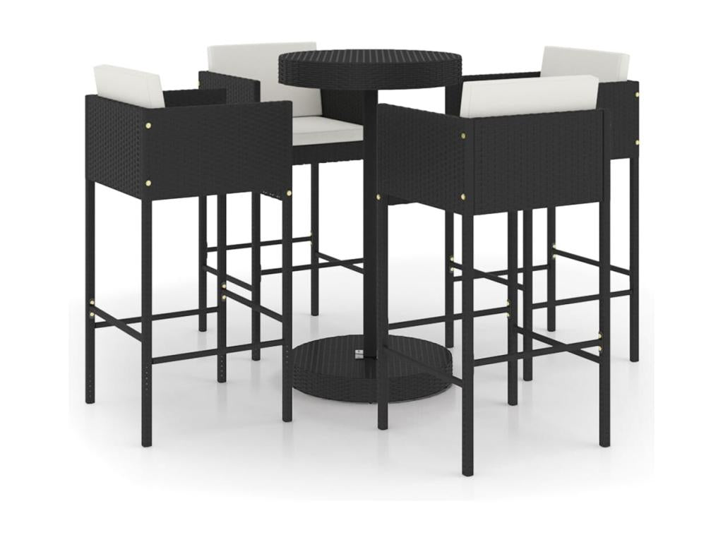 Meubles de maison en résine tressée noire