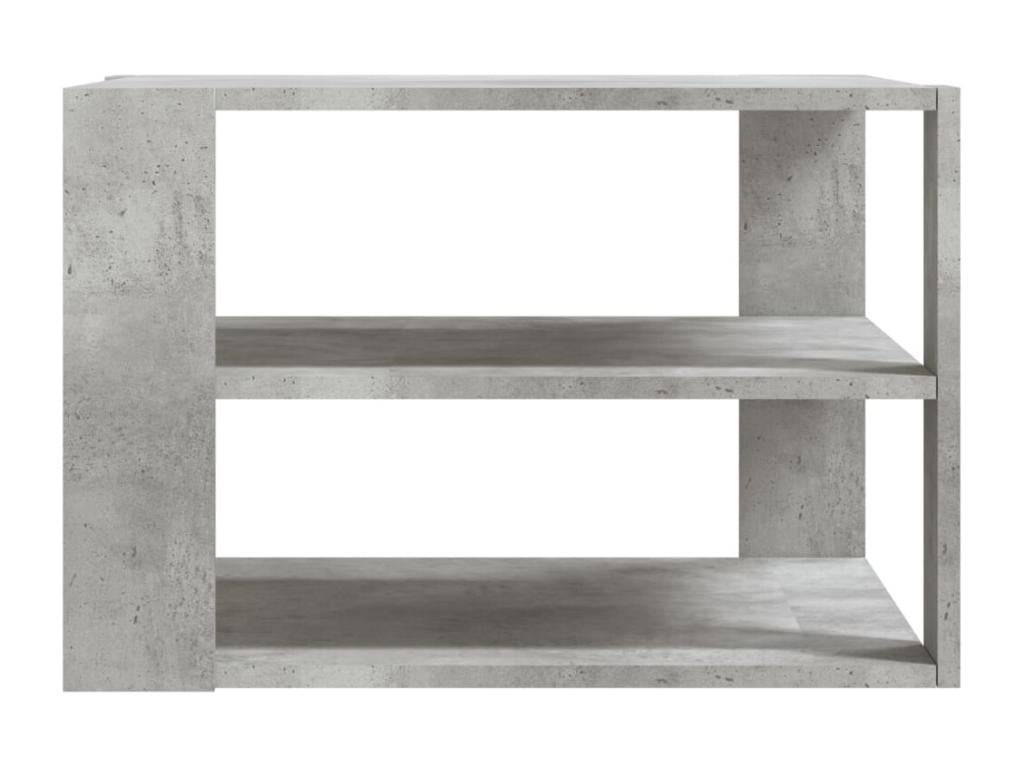 Table basse en bois d'ingénierie gris, 59,5 x 59,5 x 40 cm