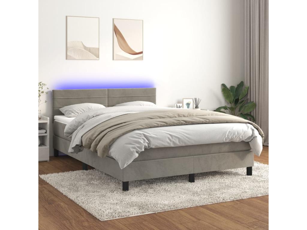 Matelas gris, 140 x 190 cm - dlz1766575111227