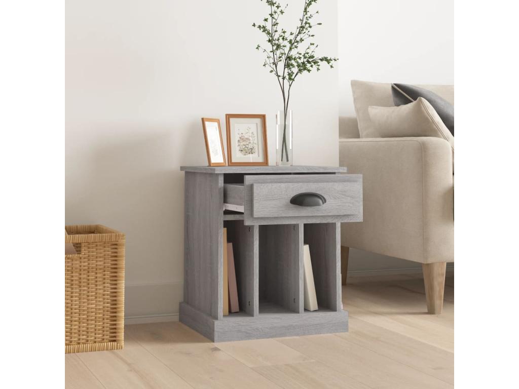 Table grise, 43 x 36 x 50 cm