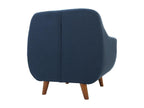 Fauteuil d'appoint en tissu bleu