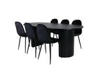 Table en velours noir
