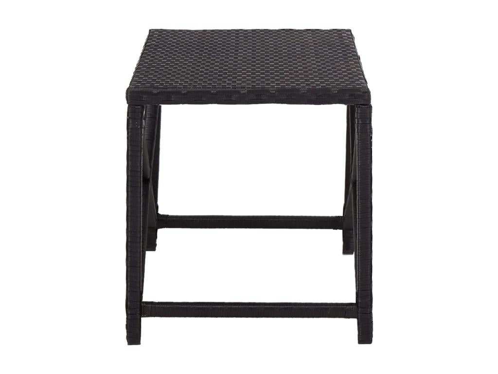 Banc noir, 80 x 40 x 43 cm