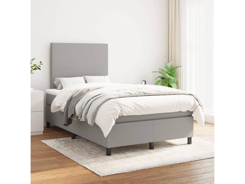 Matelas en tissu gris, 120 x 200 cm - dlz1766575590255